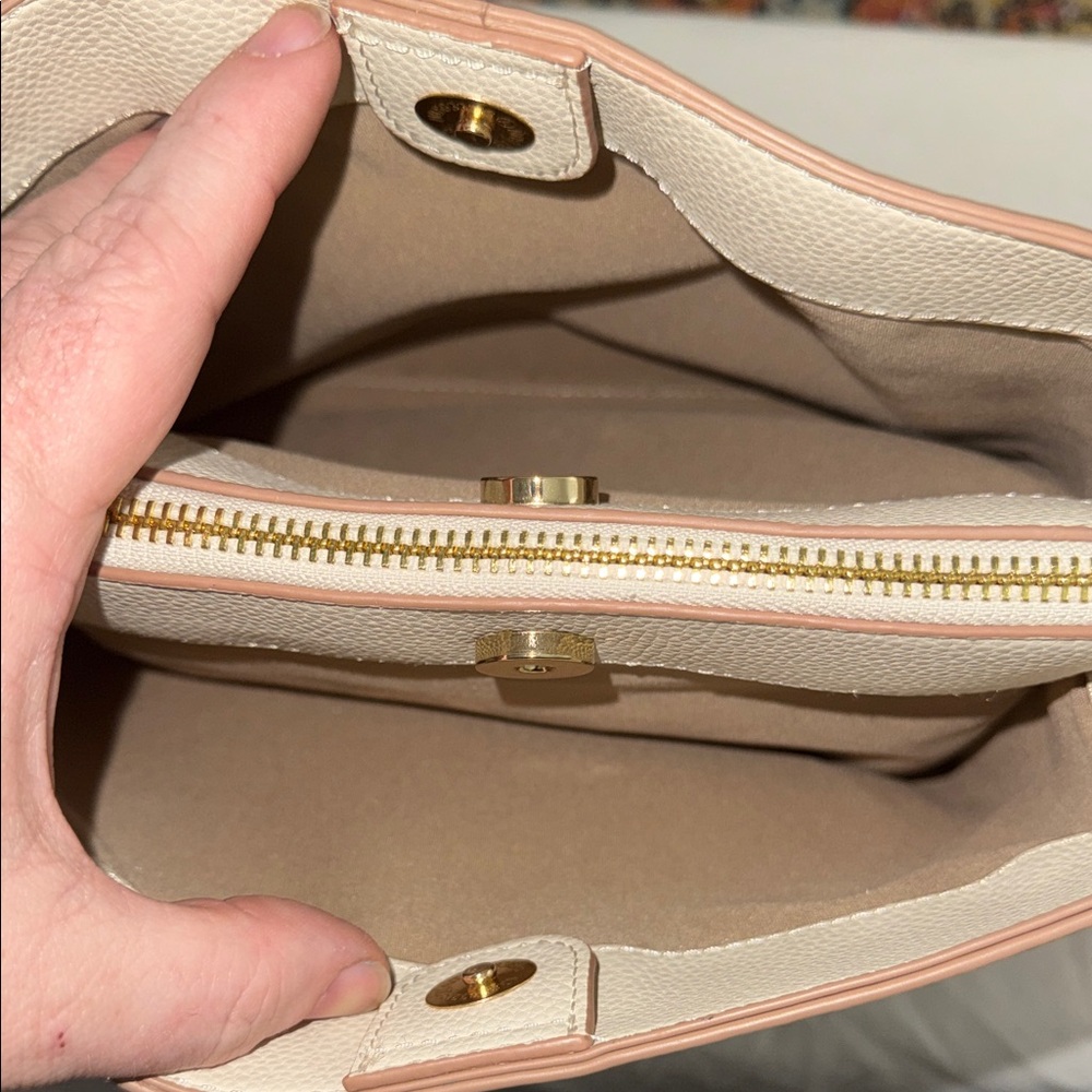 Nanette Lepore Pink and Cream Crossbody Bag - Picture 5 of 6